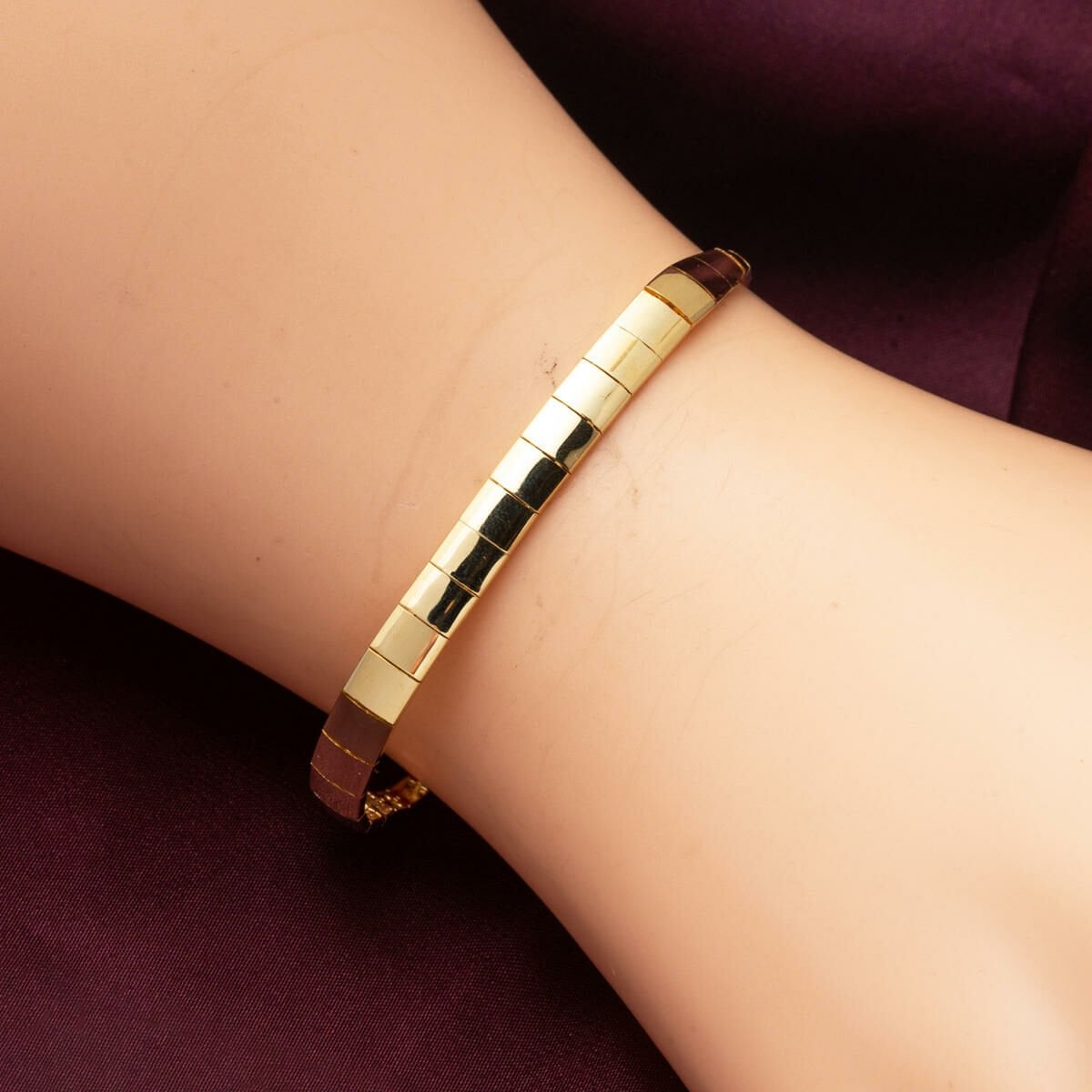 14K Yellow Gold Full Moon Tennis Jewelry Set (20.22 g)