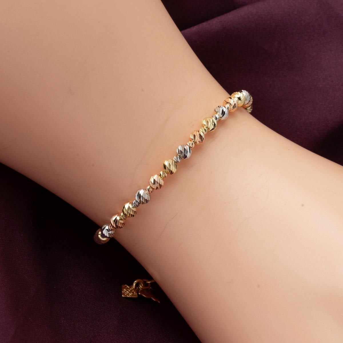 14K Yellow Gold Bead Bracelet (4.45 g)