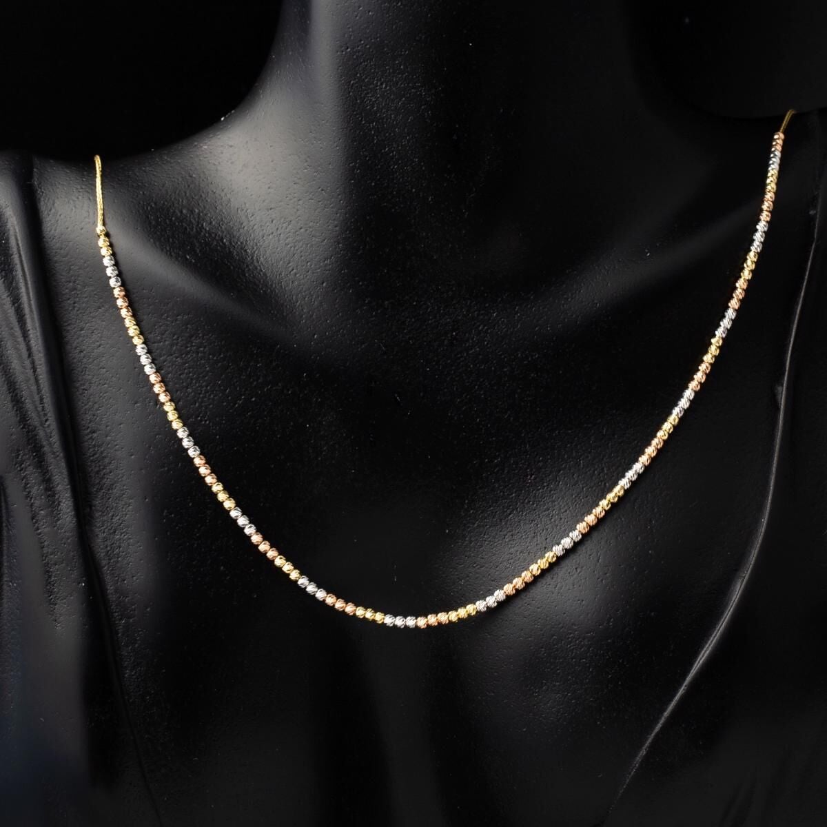 14K Yellow Gold Bead Ball Jewelry Set