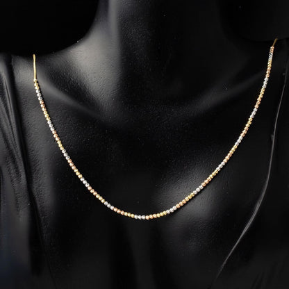 14K Yellow Gold Bead Ball Jewelry Set