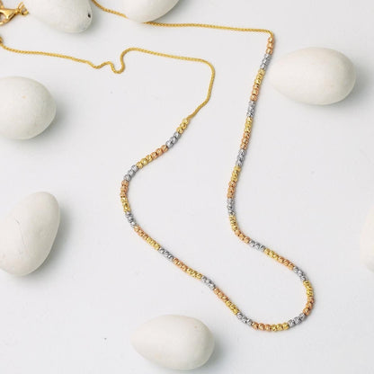 14K Yellow Gold Bead Ball Jewelry Set