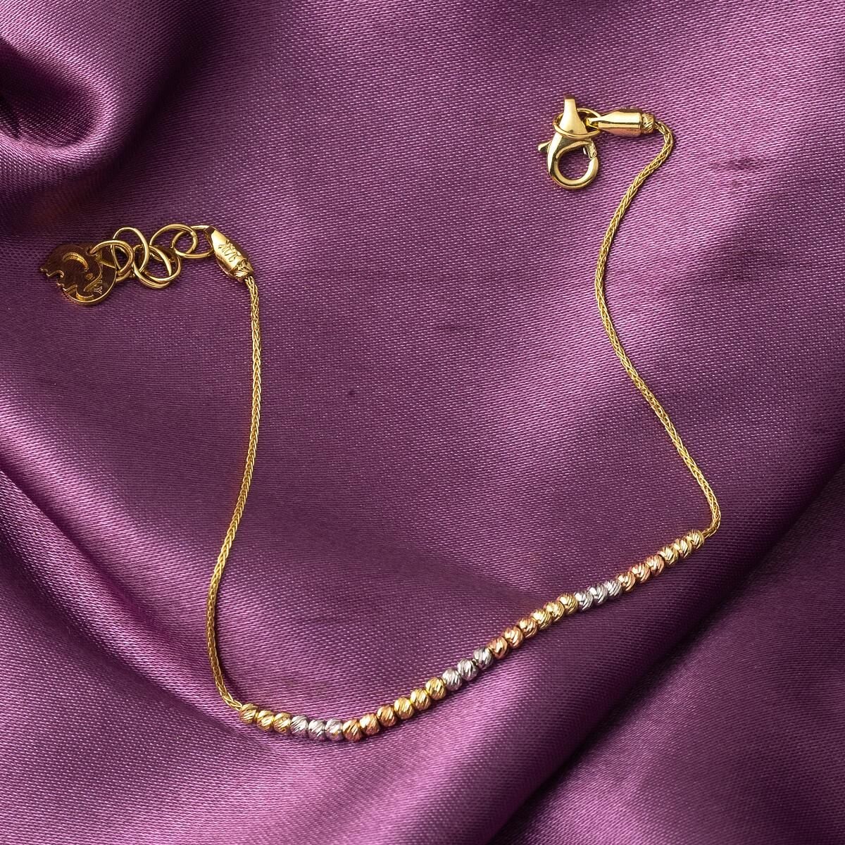 14K Yellow Gold Bead Ball Jewelry Set