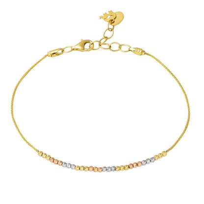 14K Yellow Gold Bead Ball Jewelry Set