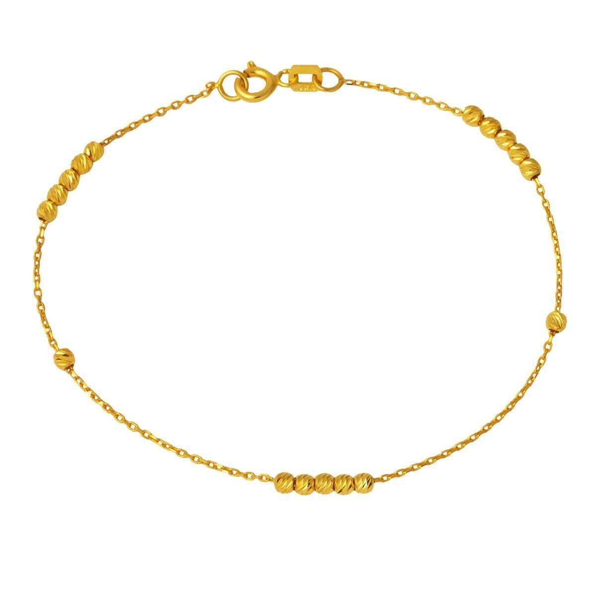 14K Yellow Gold Bead Bracelet (1.24 g)