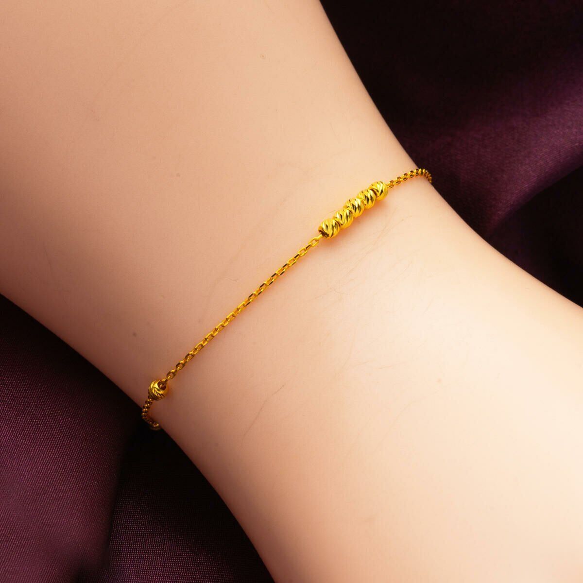 14K Yellow Gold Bead Bracelet (1.24 g)