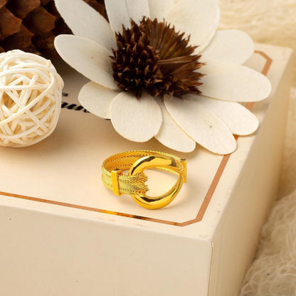 22K Yellow Gold Duru Trabzon Mesh Ring