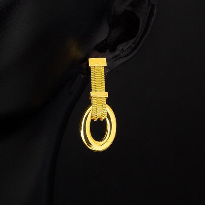 14K Yellow Gold Duru Trabzon Mesh Jewelry Set