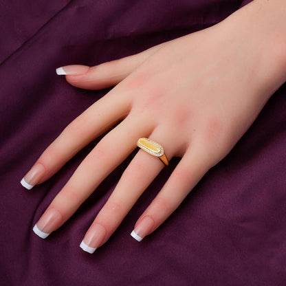 14K Yellow Gold High Polish Mini 3-Piece Cubic Zirconia Set