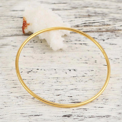 22K Yellow Gold Ajda Wire Bangle (9 g)