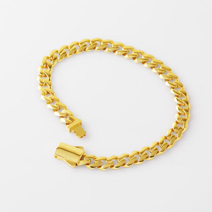 14K Yellow Gold Classic Curb Bracelet