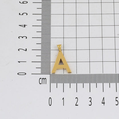 14K Yellow Gold Classic Initial A Pendant