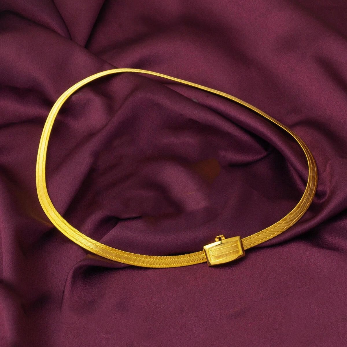 14K Yellow Gold Classic Buckle 3 Row Trabzon Mesh Set