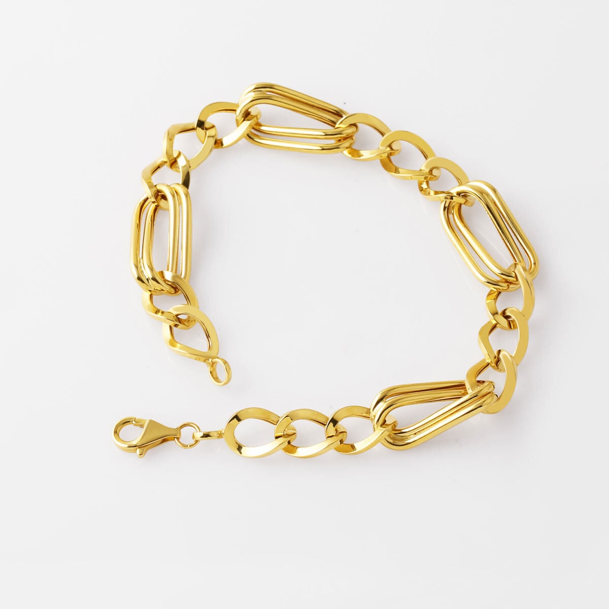 14K Yellow Gold Space Path Bracelet