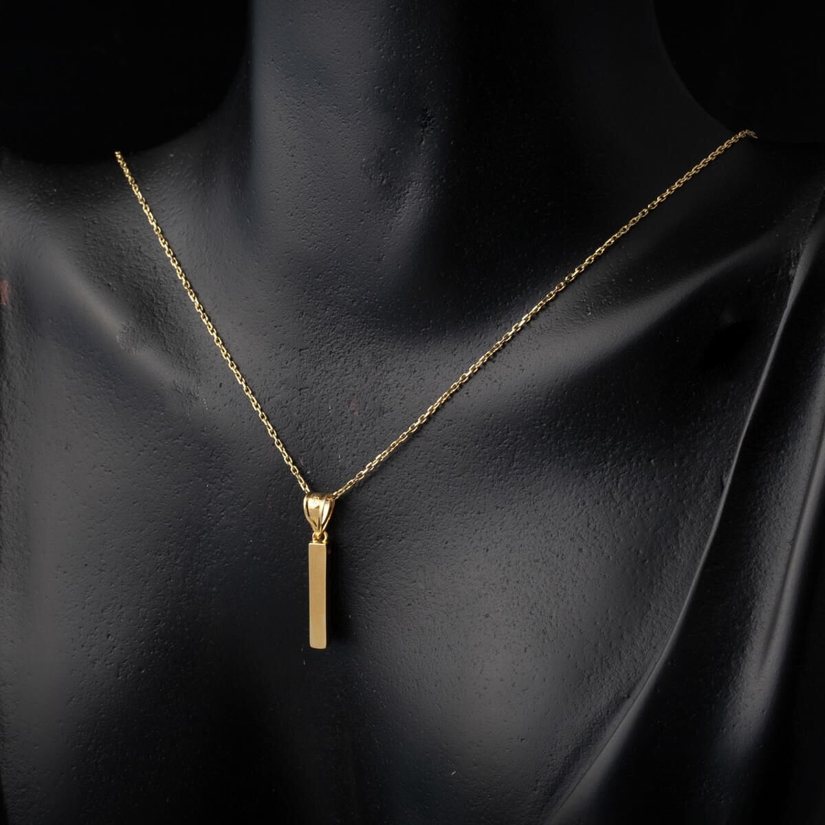 14K Yellow Gold Classic Initial I Necklace