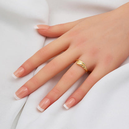 14K Yellow Gold Wheat Women's Ring (2.5 g)