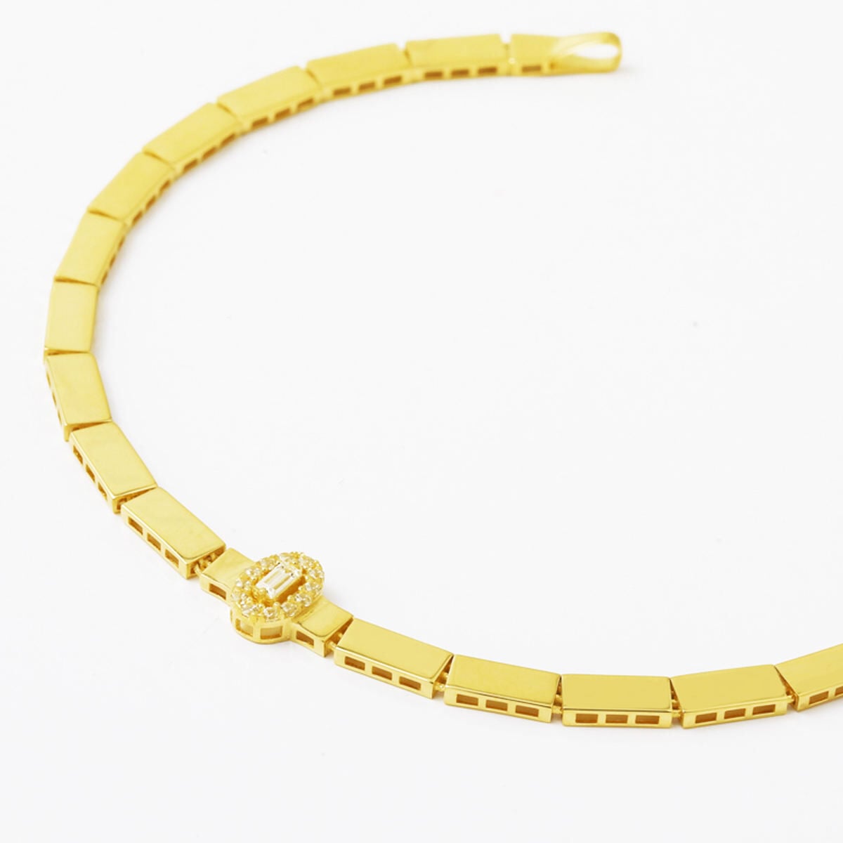 14K Yellow Gold Cagla Enamel Bracelet (3.7 g)