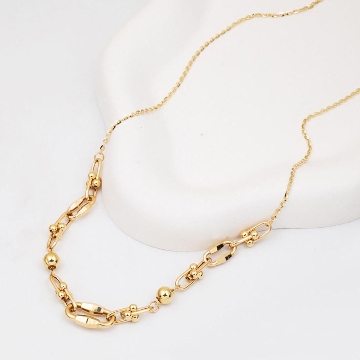 14K Yellow Gold Designer Inspired Chain Necklace (8.03 g)