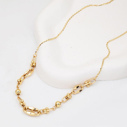 14K Yellow Gold Designer Inspired Chain Necklace (8.03 g)