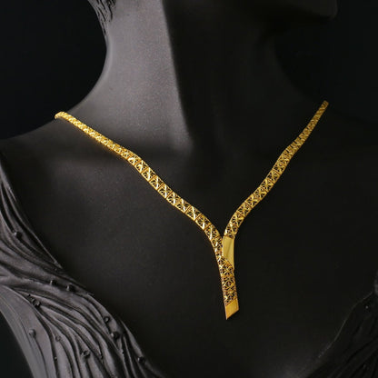 14K Yellow Gold Cagla Drop Wedding Set