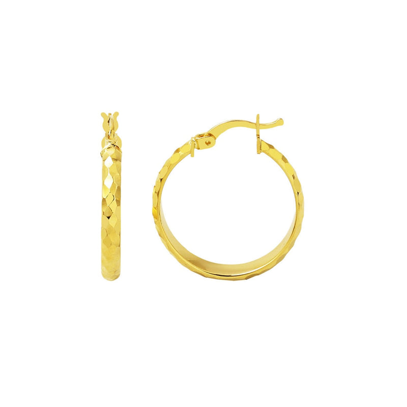14K Yellow Gold Parla Hoop Earrings