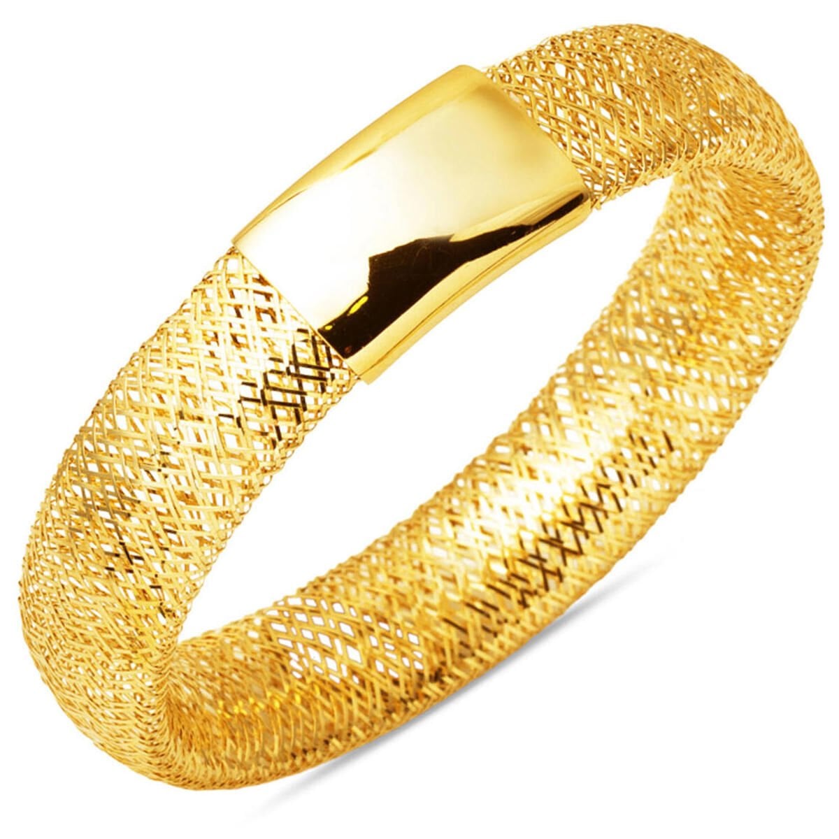 14K Yellow Gold Flexible Italian Bracelet (6.72 g)