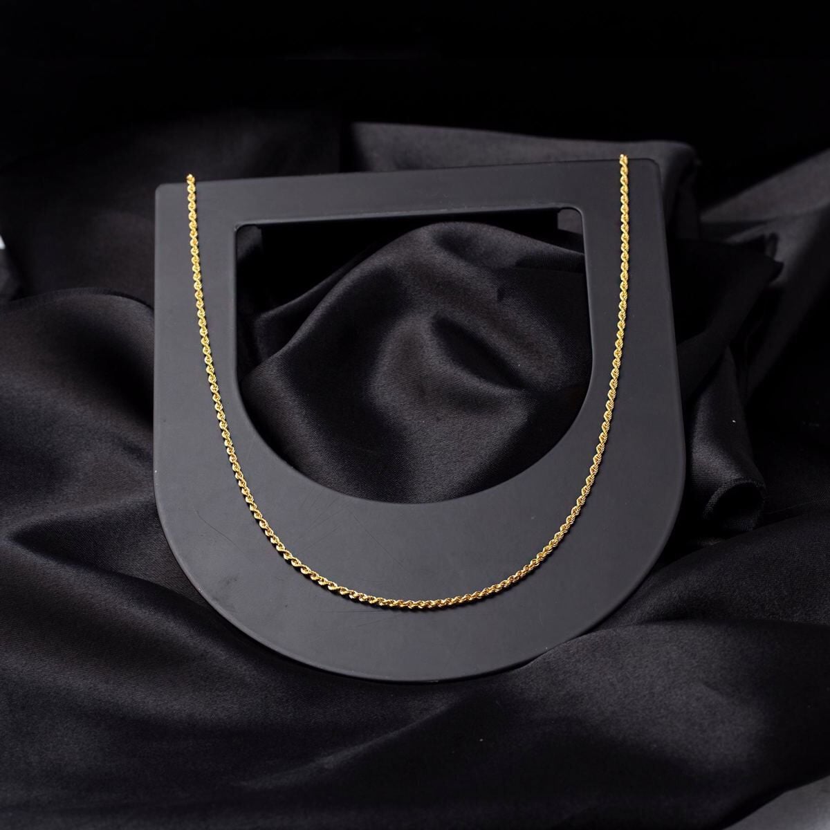 14K Yellow Gold 1 Meter Rope Chain