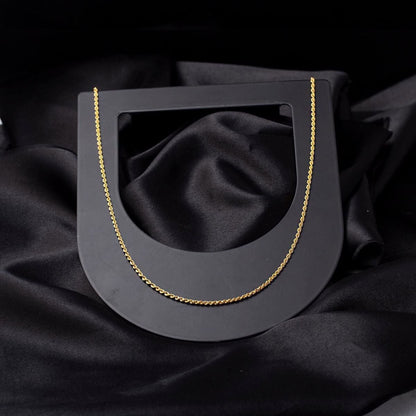 14K Yellow Gold 1 Meter Rope Chain