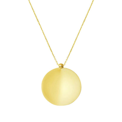14K Yellow Gold Personalized Custom Text Necklace