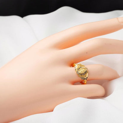 22K Yellow Gold Erzurum Twisted Signet Ring