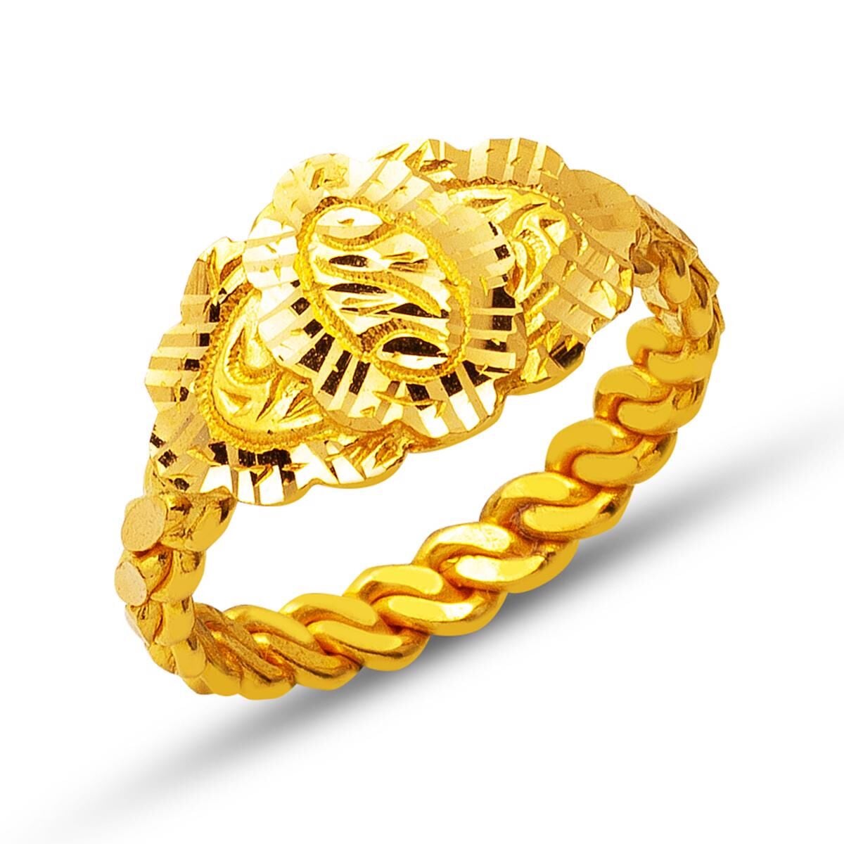 22K Yellow Gold Erzurum Twisted Ring (6.05 g)