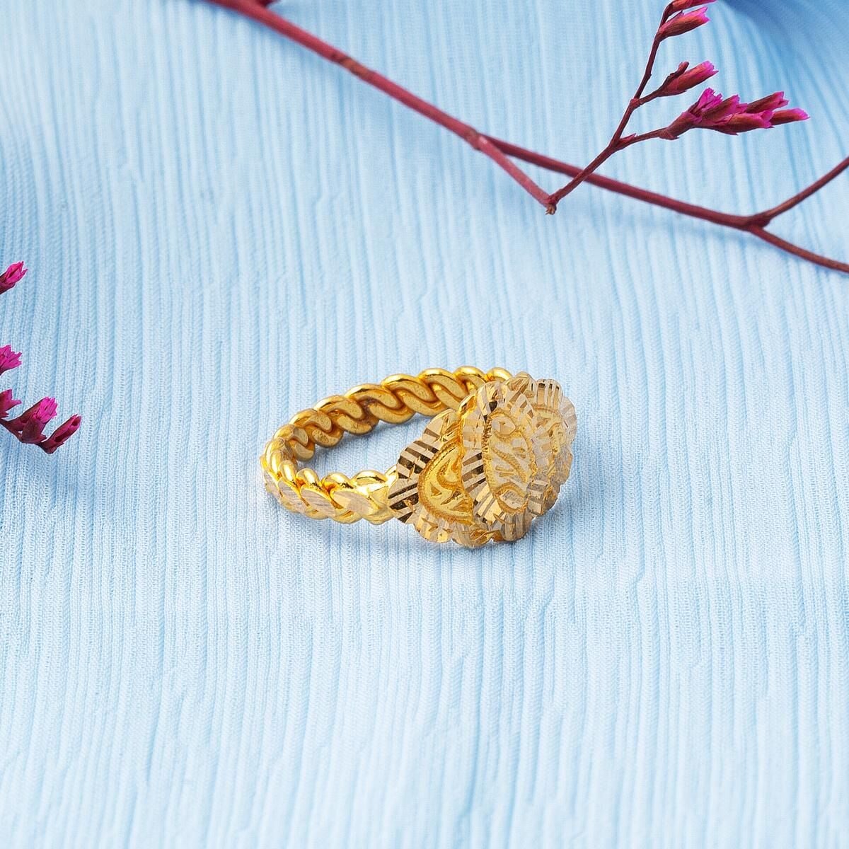 22K Yellow Gold Erzurum Twisted Ring (6.05 g)