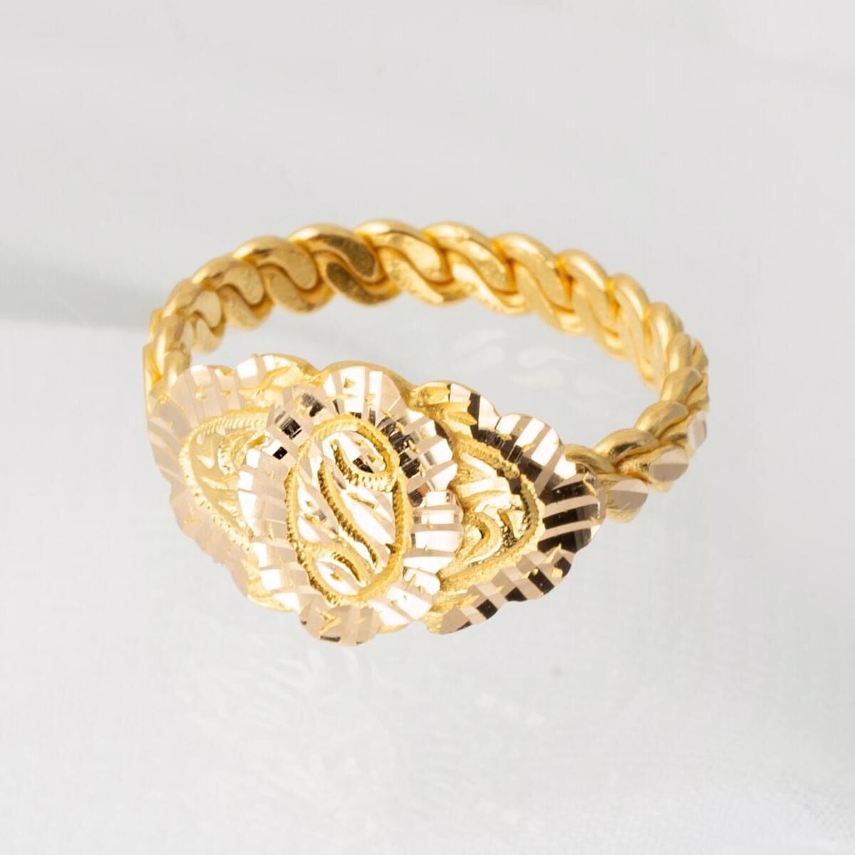 22K Yellow Gold Erzurum Twisted Ring (6.05 g)
