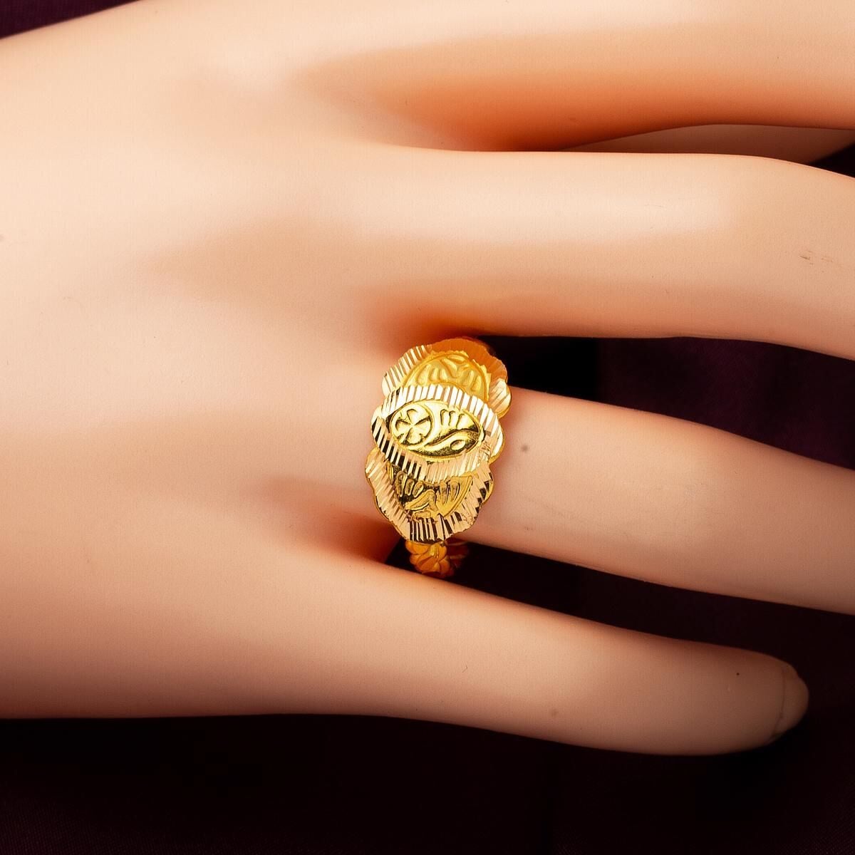 22K Yellow Gold Erzurum Twisted Ring (4.58 g)