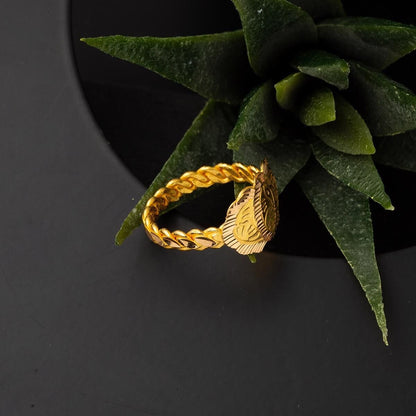 22K Yellow Gold Erzurum Twisted Ring (4.58 g)