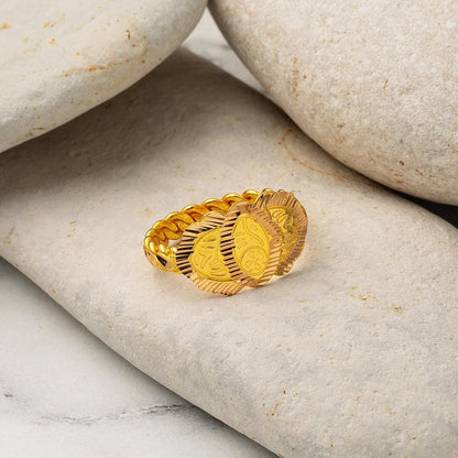 22K Yellow Gold Erzurum Twisted Ring (4.58 g)
