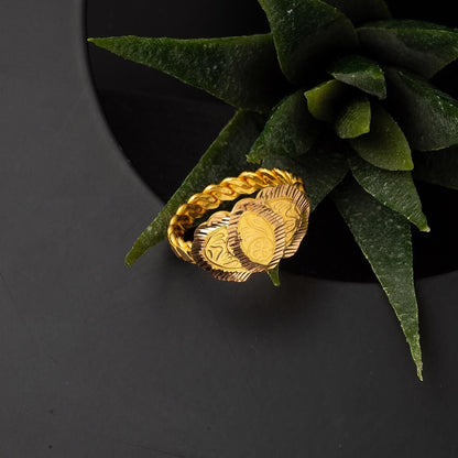 22K Yellow Gold Erzurum Twisted Ring (4.58 g)