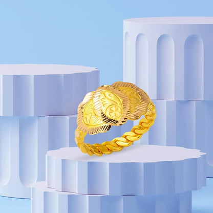 22K Yellow Gold Erzurum Twisted Ring (4.58 g)