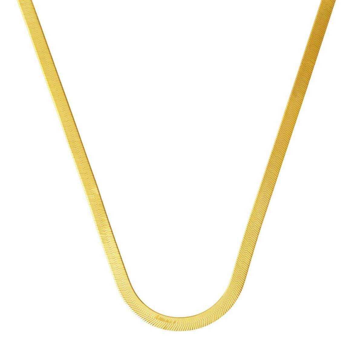 14K Yellow Gold Flat Chain
