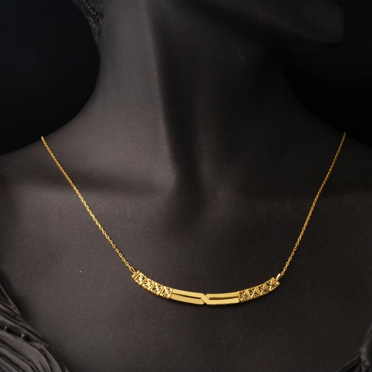 22K Yellow Gold Belt 3-Piece Jewelry Set