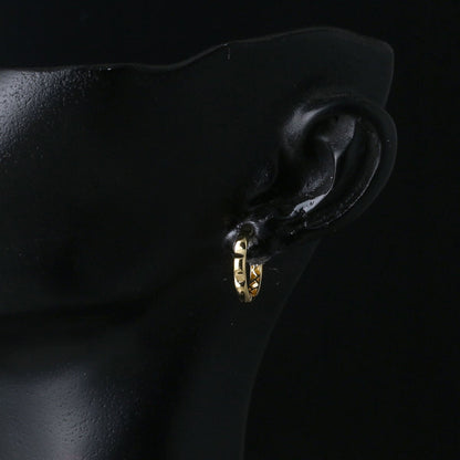14K Yellow Gold Minimalist Hoop Earrings (1.64 g)