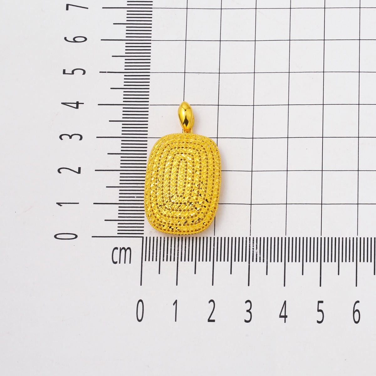 14K Yellow Gold Square-Cut Necklace