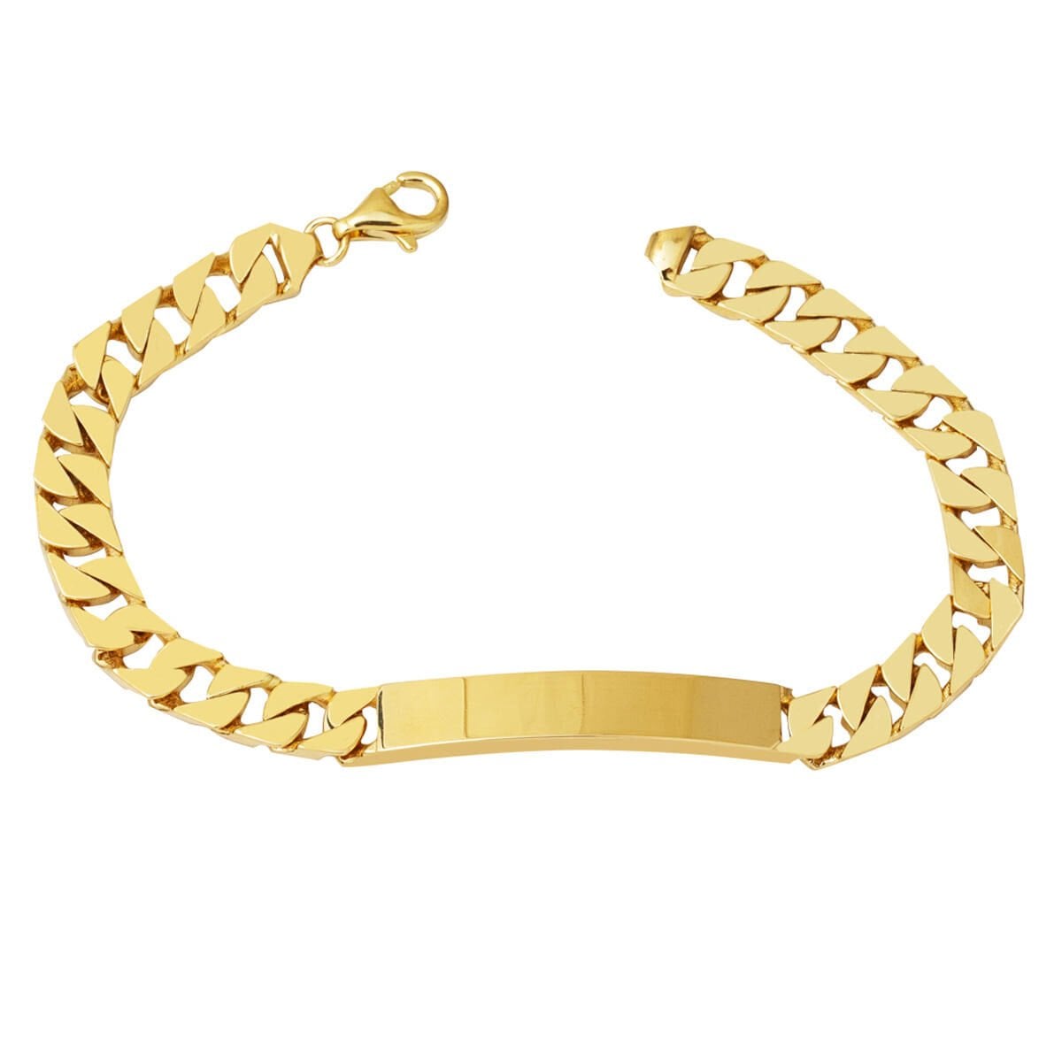 14K Yellow Gold Children's Name ID Bracelet