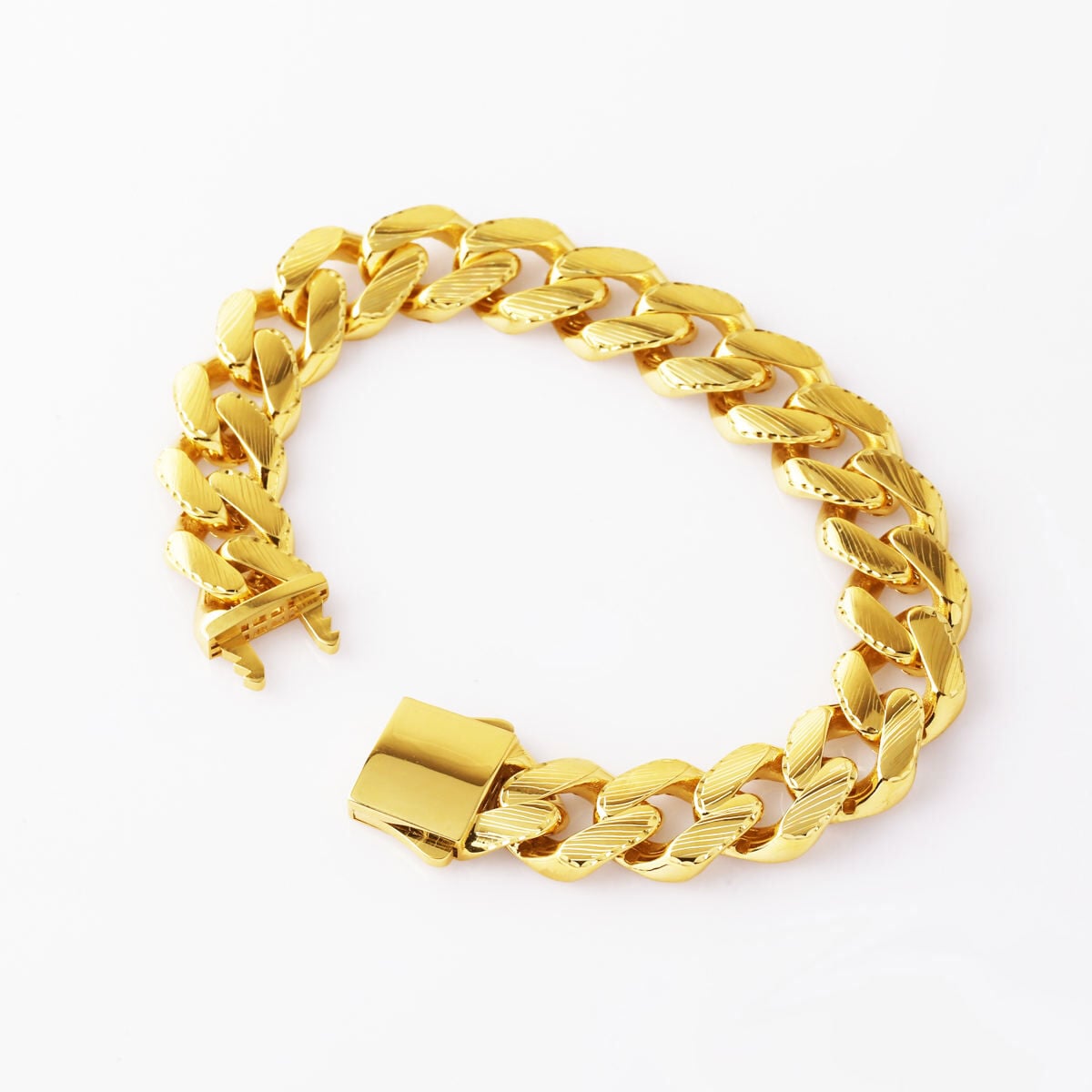 14K Yellow Gold Sirius Curb Bracelet