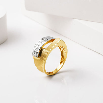 14K Yellow Gold Two-Tone Ring