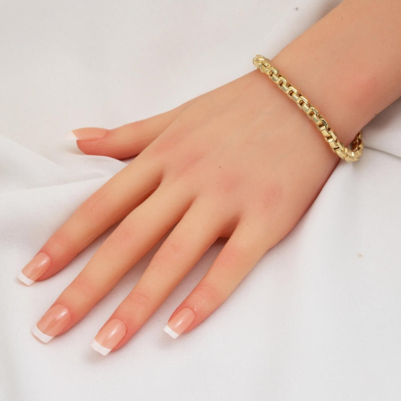 14K Yellow Gold Chain Bracelet