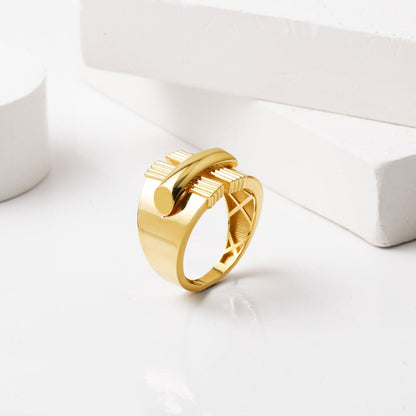 14K Yellow Gold Harmony Modern Ring