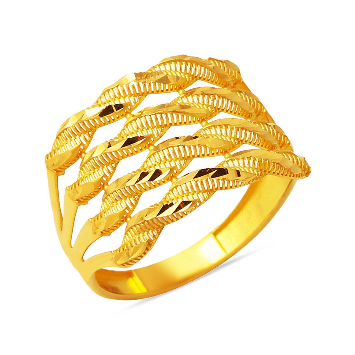 22K Yellow Gold Twisted Ring (2.5 g)