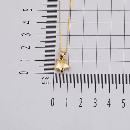 14K Yellow Gold Star Necklace (1.7 g)