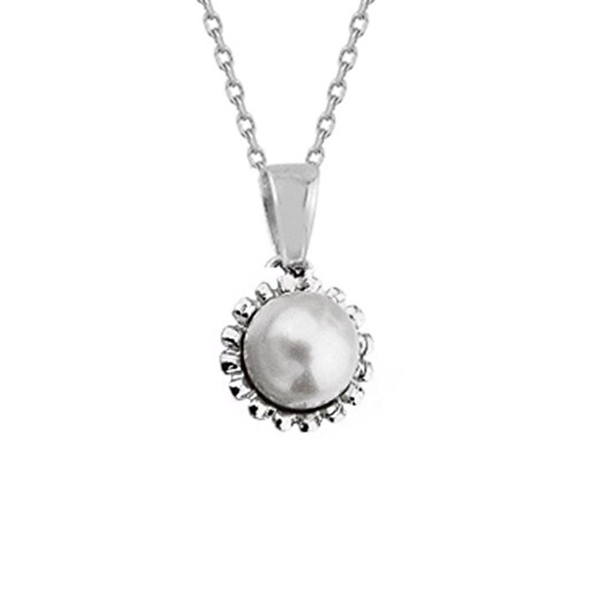 14K White Gold Falla Pearl Necklace