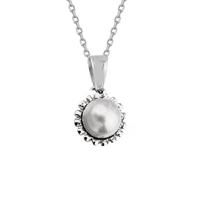 14K White Gold Falla Pearl Necklace